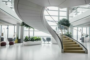 MOL Campus csigalépcsők, Budapest. Forrás: Palkó György, KÉSZ Metaltech
