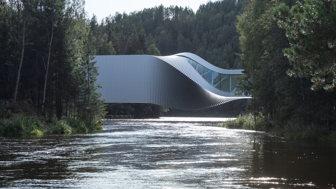 Kistefos – The Twist, Norvégia. Forrás: KÉSZ Metaltech
